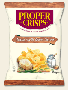 Picture of Proper Crisps Onion & Green Chives Chips 140gm