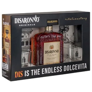 Picture of Disaronno Liqueur 700ml + 2 Glasses Gift Pack